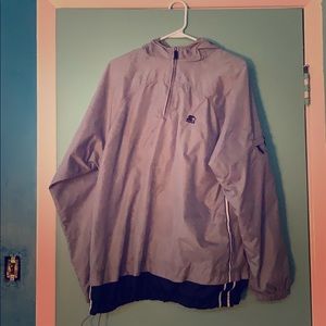 wind-breaker worn occasionally